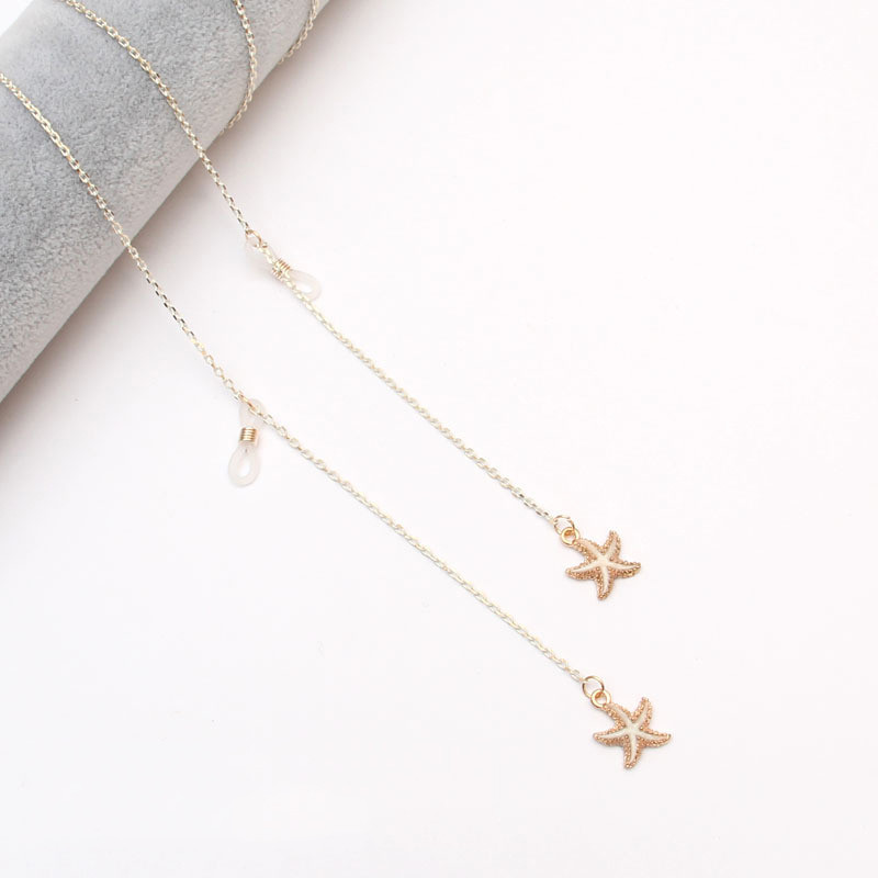 Ženski lanac za sunčane naočale za žene Metalni lančići za maske Uzica crne anti-lost naočale držač za slušalice ogrlica