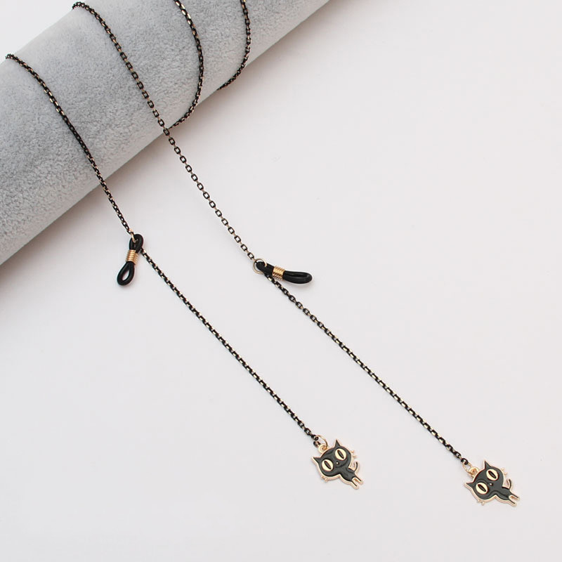 Ženski lanac za sunčane naočale za žene Metalni lančići za maske Uzica crne anti-lost naočale držač za slušalice ogrlica