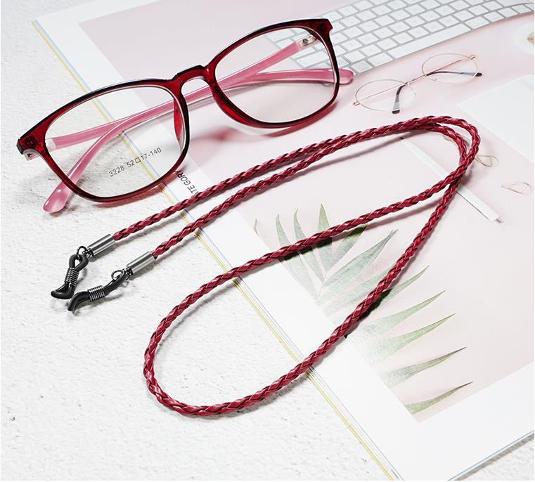 Sunčane naočale s debelim uvijanjem, kožno uže, lanac, naočale, pletene naočale, vrpca, remen za sportove na otvorenom, dodaci za naočale protiv klizanja
