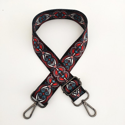 Kontrasztos, világos vonalú csíkos táskapánt Női válltáska öv, állítható széles pántos táskarészek Női futártáska fogantyúja