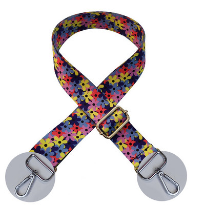 Kontrasztos, világos vonalú csíkos táskapánt Női válltáska öv, állítható széles pántos táskarészek Női futártáska fogantyúja