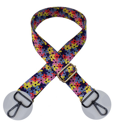 Kontrasztos, világos vonalú csíkos táskapánt Női válltáska öv, állítható széles pántos táskarészek Női futártáska fogantyúja