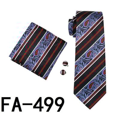 FA-905 férfi nyakkendő, 20 stílusú nyakkendő Hanky mandzsettagomb szett Férfi üzleti ajándék nyakkendők férfiaknak Ingyenes szállítás