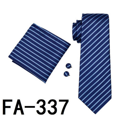 FA-905 férfi nyakkendő, 20 stílusú nyakkendő Hanky mandzsettagomb szett Férfi üzleti ajándék nyakkendők férfiaknak Ingyenes szállítás