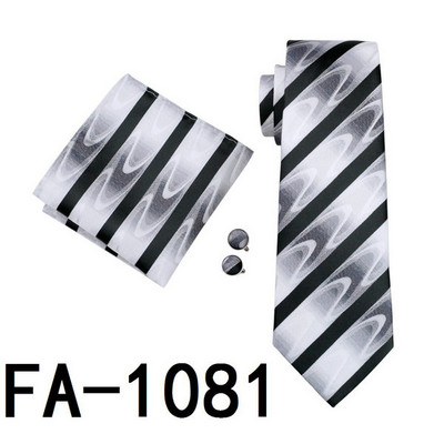 FA-905 férfi nyakkendő, 20 stílusú nyakkendő Hanky mandzsettagomb szett Férfi üzleti ajándék nyakkendők férfiaknak Ingyenes szállítás