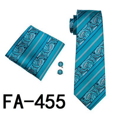 FA-905 férfi nyakkendő, 20 stílusú nyakkendő Hanky mandzsettagomb szett Férfi üzleti ajándék nyakkendők férfiaknak Ingyenes szállítás