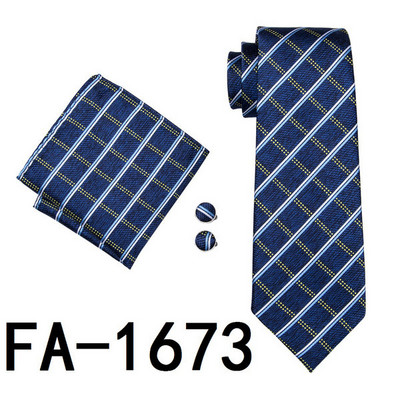 FA-905 férfi nyakkendő, 20 stílusú nyakkendő Hanky mandzsettagomb szett Férfi üzleti ajándék nyakkendők férfiaknak Ingyenes szállítás