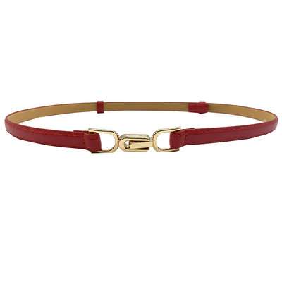 Új divatos bőr vékony öv női egyéniség fém csatos derékpánt tervező női nadrág ruha dekorációs derékpánt