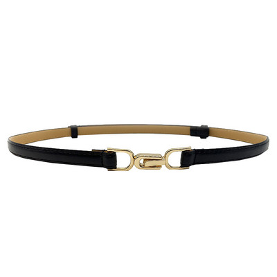 Új divatos bőr vékony öv női egyéniség fém csatos derékpánt tervező női nadrág ruha dekorációs derékpánt