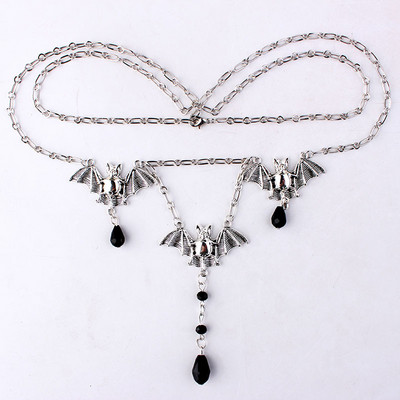 Nyugati boszorkányság holdötvös övlánc pókdenevér pogány testlánc