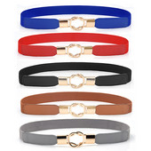 Modna svestrana ženska ukrasna haljina s elastičnim elastičnim uskim pojasom i tankim pojasom, ženski pojas