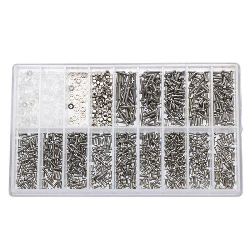 Kit de reparare ochelari Sortiment de reparații optice pentru ochelari de soare Șuruburi de reparare a ochelarilor din oțel inoxidabil Accesoriu de înlocuire