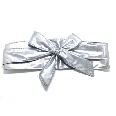 Cureaua lată pentru doamne, cu fundă mare, stil coreean, colorată, de înaltă calitate, centură moale, culoare pură, din piele PU, curea lată realizată manual