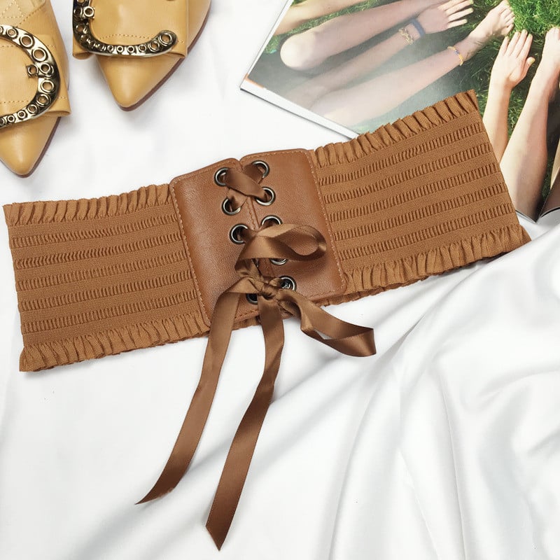 Γυναικεία Μόδα Stretch Ζώνη Φούντες Ελαστική πόρπη Φαρδιά Φόρεμα Κορσέ Ζώνη Μέση Γυναικεία Ζώνη Φαρδιές Ζώνες