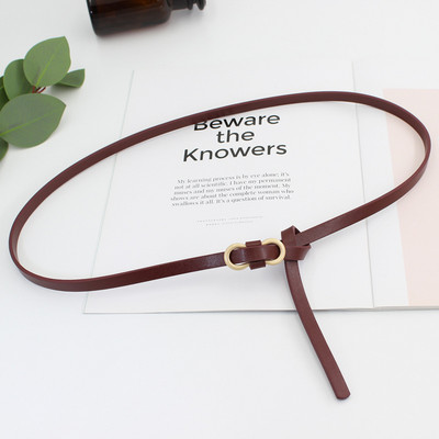 110 cm női vékony csomózott derékpánt PU bőr öv női masni fekete öv a derékon ruha öltöny ruházat kiegészítők