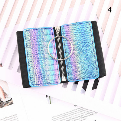 Modni remen za steznik, elastični visoki struk, ukrasna traka za mršavljenje, gumice, veliki metalni krug, prsten, patentni zatvarač, ženske divlje