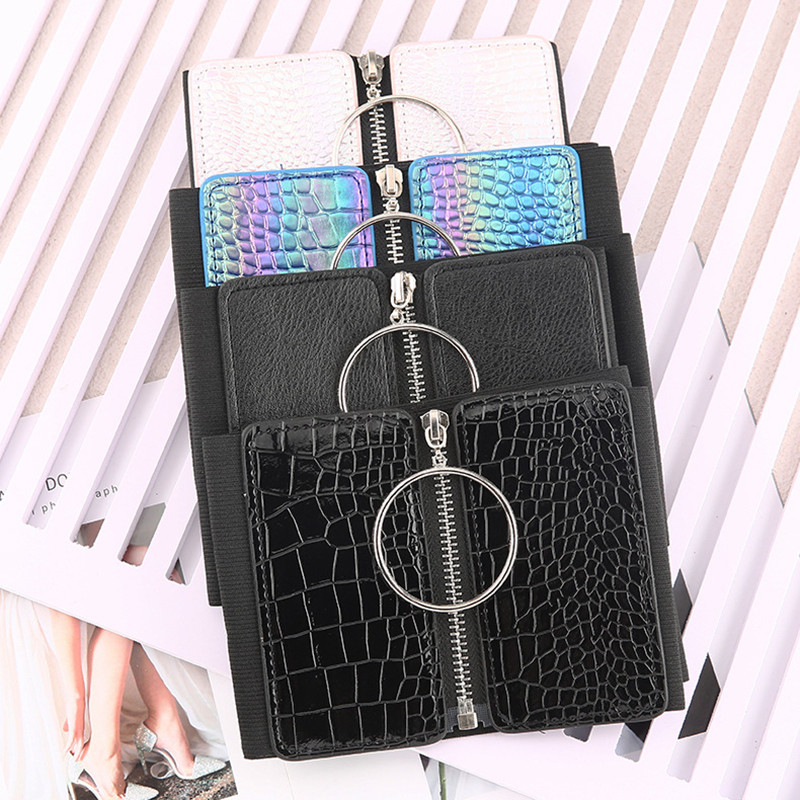 Modni remen za steznik, elastični visoki struk, ukrasna traka za mršavljenje, gumice, veliki metalni krug, prsten, patentni zatvarač, ženske divlje