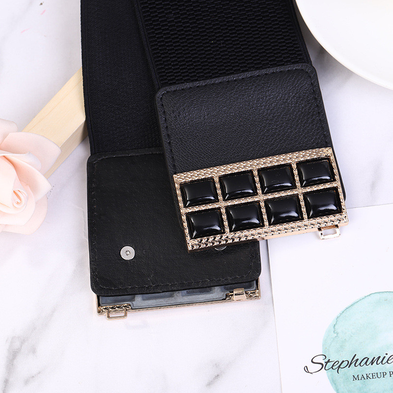 Divatos női rugalmas, széles derékú pulóver kabát ruha dekoráció új öv női övek kiváló minőségű női luxusmárka