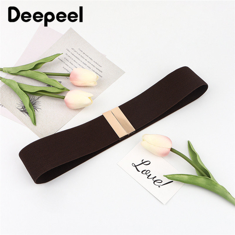 1 kom Deepeel 5*65 cm elastični pojasevi za žene zlatno srebrna kopča punje jakne haljine vezane za struk rastezljivi pojas