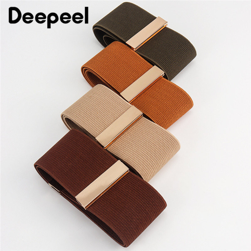 1 kom Deepeel 5*65 cm elastični pojasevi za žene zlatno srebrna kopča punje jakne haljine vezane za struk rastezljivi pojas