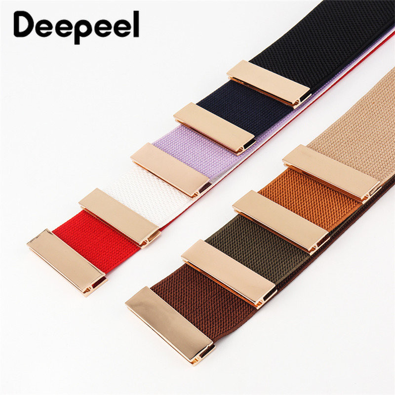 1 kom Deepeel 5*65 cm elastični pojasevi za žene zlatno srebrna kopča punje jakne haljine vezane za struk rastezljivi pojas