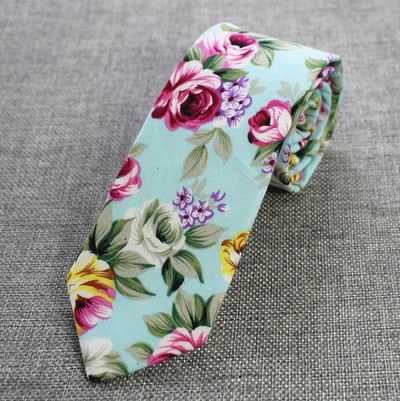 RBOCOTT Retro virágos nyakkendők Paisley nyakkendő 6 cm-es pamut nyakkendők férfiaknak divatos alkalmi karcsú nyakkendők vékony nyakkendők esküvői öltönyhöz