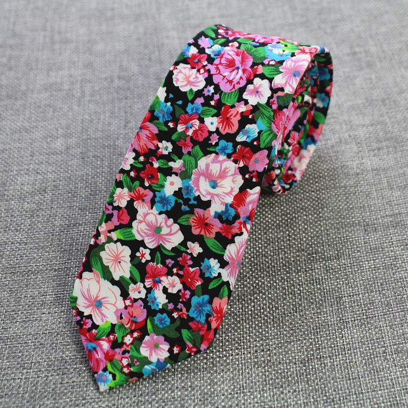 RBOCOTT Retro virágos nyakkendők Paisley nyakkendő 6 cm-es pamut nyakkendők férfiaknak divatos alkalmi karcsú nyakkendők vékony nyakkendők esküvői öltönyhöz