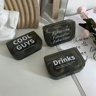 Jednostavna ljepota Partnerska kutija za njegu kontaktnih leća Prozirna kutija za kontaktne leće Kutija za pohranu Ultra lagana