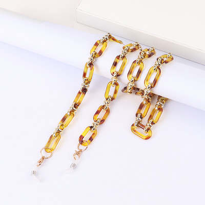 Színes átlátszó link akril szemüvegek lánc nyakláncok tartó zsinór napszemüveg láncok női maszk lógó nyakpánt kötél