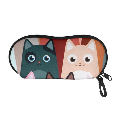 Tüdrukute klaasiümbrised Kawaii Black Cat Lady Pehmed kandekott Prillid Kattekott Päikeseprillid/prillide kaitsekarp Prillide tarvikud