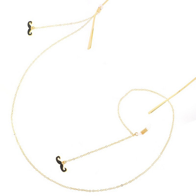 Szakáll/háromszög/hold strassz medál olvasószemüveg lánc divattartó nyak fém zsinór szíj lánc napszemüveghez szemüveg