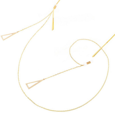 Szakáll/háromszög/hold strassz medál olvasószemüveg lánc divattartó nyak fém zsinór szíj lánc napszemüveghez szemüveg