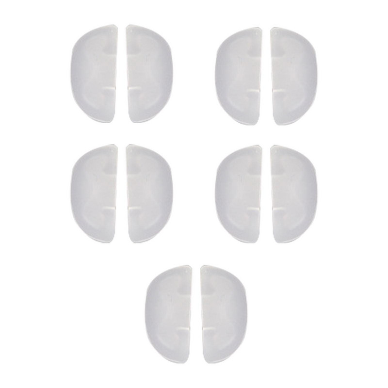 10 vnt silikoninių nosies pagalvėlių Lipnios akinių nosies pagalvėlės neslystančios minkštos keičiamosios dalys akiniams nuo saulės akinių nosies pagalvėlės rinkinys