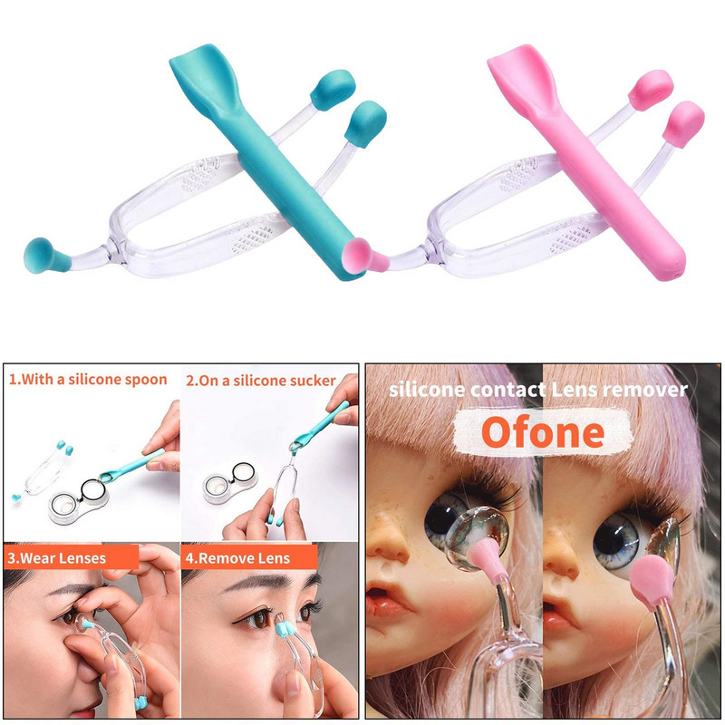 Puha kontaktlencse-eltávolító tapadókorongos applikátor RGP hordozó tartóval