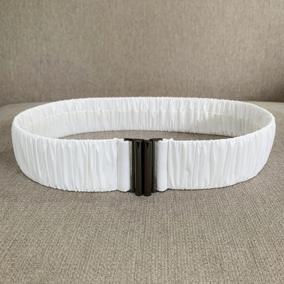 PU hajtogatott rugalmas öv női divat alkalmi luxus dizájn kabát kabát vékony derék tunika öv gótikus retro derékpánt