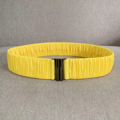 PU hajtogatott rugalmas öv női divat alkalmi luxus dizájn kabát kabát vékony derék tunika öv gótikus retro derékpánt