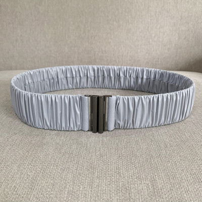 PU hajtogatott rugalmas öv női divat alkalmi luxus dizájn kabát kabát vékony derék tunika öv gótikus retro derékpánt