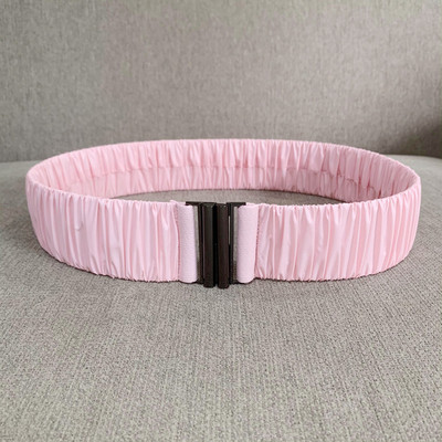 PU hajtogatott rugalmas öv női divat alkalmi luxus dizájn kabát kabát vékony derék tunika öv gótikus retro derékpánt