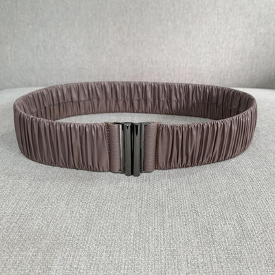 PU hajtogatott rugalmas öv női divat alkalmi luxus dizájn kabát kabát vékony derék tunika öv gótikus retro derékpánt