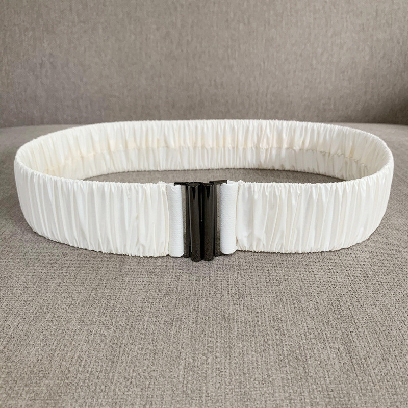 PU hajtogatott rugalmas öv női divat alkalmi luxus dizájn kabát kabát vékony derék tunika öv gótikus retro derékpánt