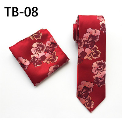 Meeste lillelips Kingitused meestele Pulmasärk Cravate Pour Homme Jacquard kootud kaelaside peoansambel Cravate Et Mouchoir