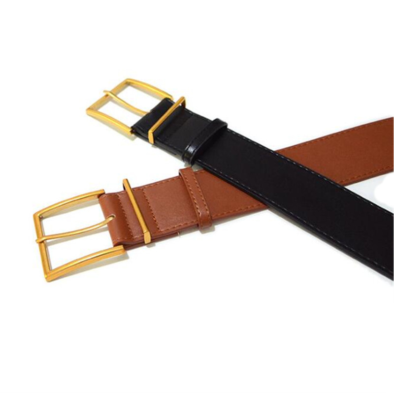 Ženski široki remen za struk Vintage velika igla kopča Crni remeni za traperice smeđi remen od PU umjetne kože VRUĆI pojasevi za ženske haljine