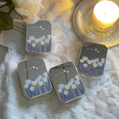 Kaasaskantav kontaktläätsede ümbris Hõbedane armas kontaktläätsede karp, õpilaste tüdrukute väike kontaktläätsede karp hulgimüük