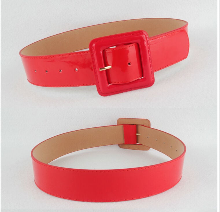 Vruća rasprodaja kožnih remena, besplatna dostava, modna igla, kopča, zlatno crna, luksuzna punk haljina sa širokim remenom i pojasom za žene