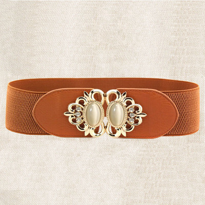 21 vrsta Novi ženski elastični široki remen Debeli vintage totem print Rastezljivi kožni remen oko struka za haljinu Korzet Cinch pojas Z30