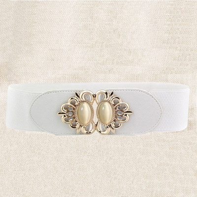 21 vrsta Novi ženski elastični široki remen Debeli vintage totem print Rastezljivi kožni remen oko struka za haljinu Korzet Cinch pojas Z30