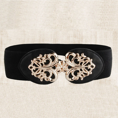 21 vrsta Novi ženski elastični široki remen Debeli vintage totem print Rastezljivi kožni remen oko struka za haljinu Korzet Cinch pojas Z30