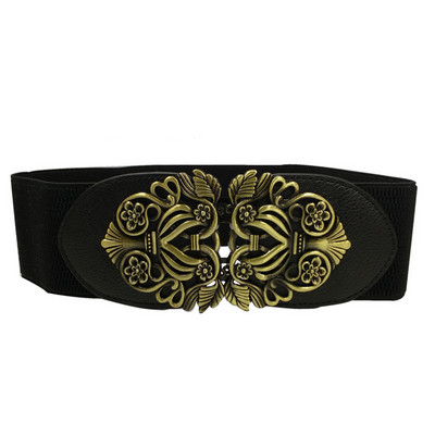 21 vrsta Novi ženski elastični široki remen Debeli vintage totem print Rastezljivi kožni remen oko struka za haljinu Korzet Cinch pojas Z30