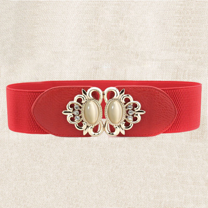 21 vrsta Novi ženski elastični široki remen Debeli vintage totem print Rastezljivi kožni remen oko struka za haljinu Korzet Cinch pojas Z30