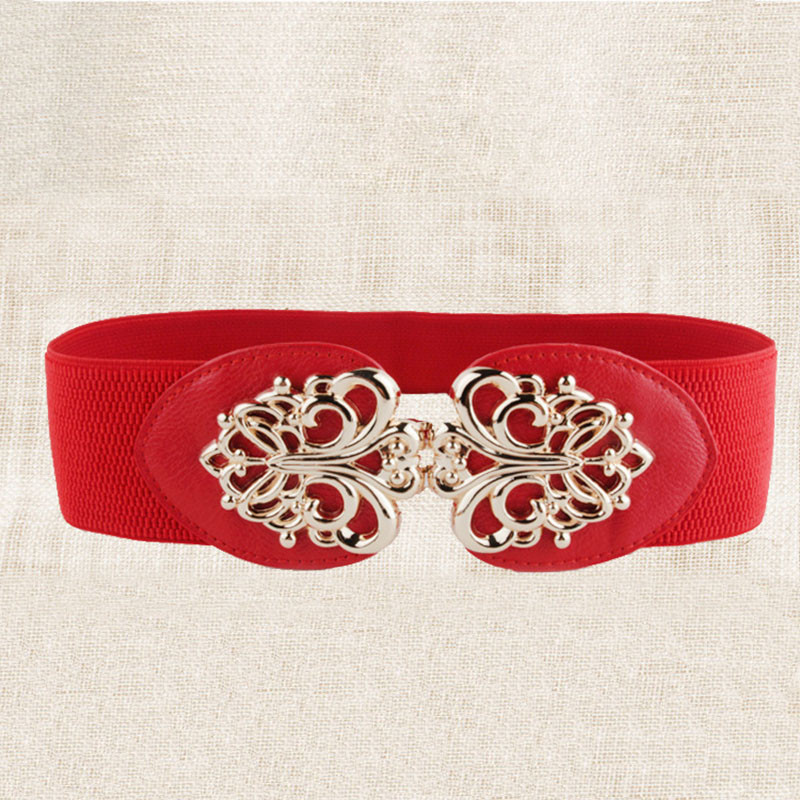 21 vrsta Novi ženski elastični široki remen Debeli vintage totem print Rastezljivi kožni remen oko struka za haljinu Korzet Cinch pojas Z30